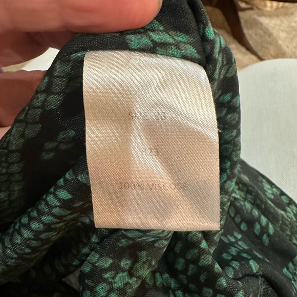 Atlein Green Snake Print Dress reg $875 - Picture 6 of 6